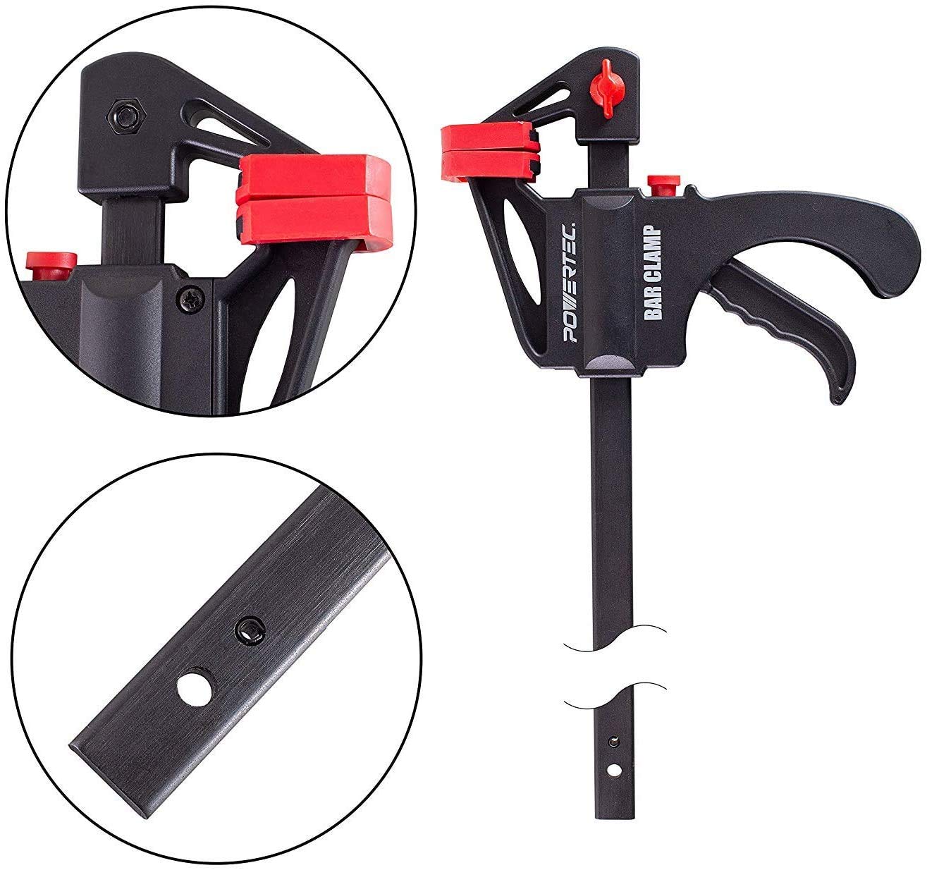 POWERTEC 71597 42in spreader extended for wide panel clamping