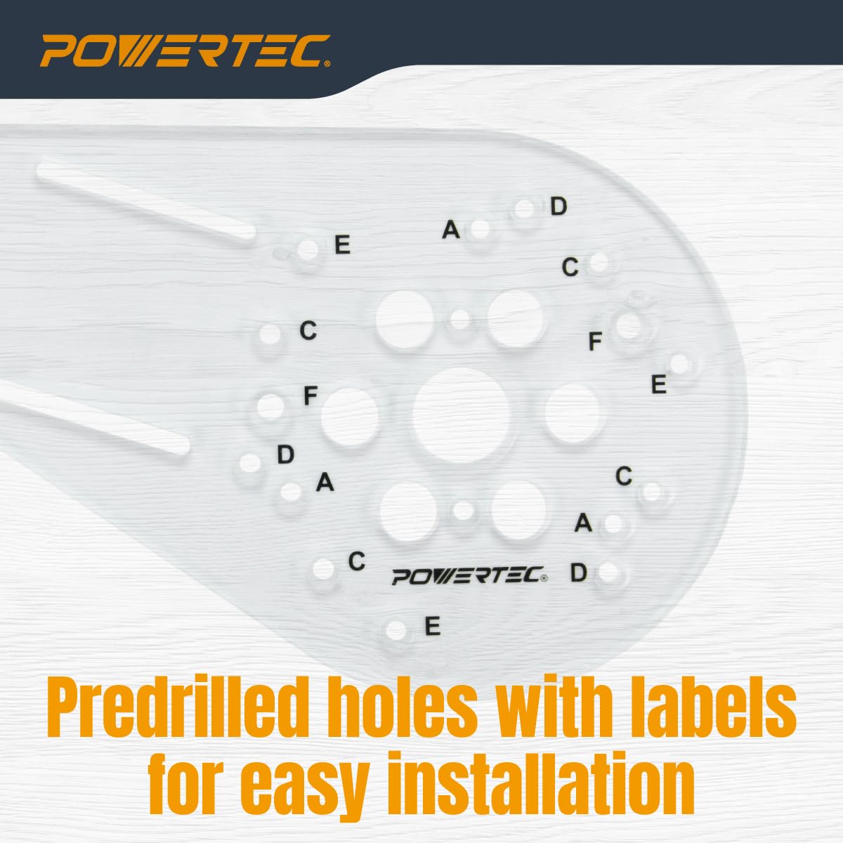 POWERTEC assorted screws and fasteners for multiple router fits