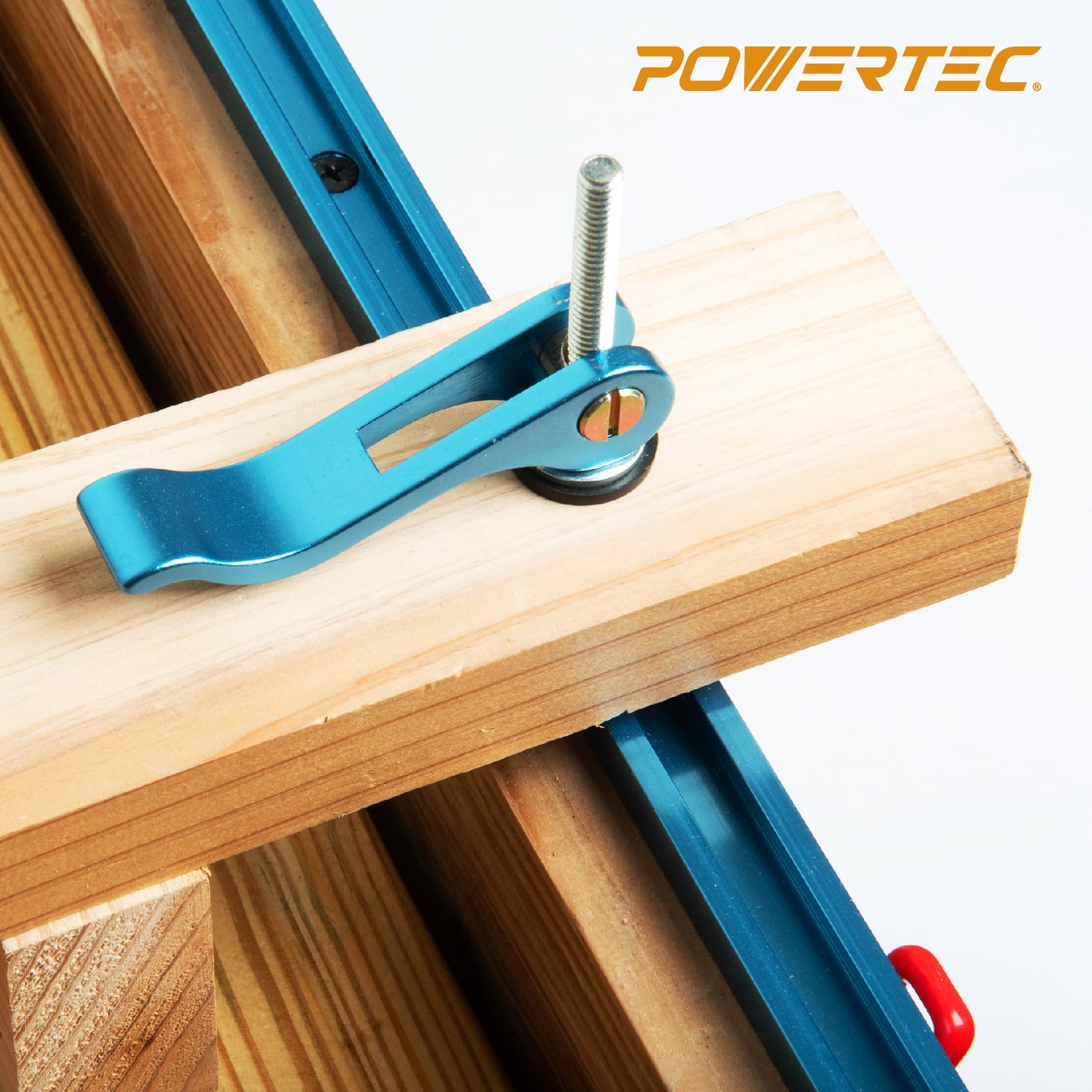 POWERTEC die-cast aluminum clamp body delivering durability in busy workshops.