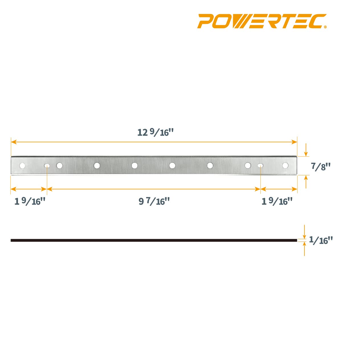 POWERTEC HSS planers blades built for durability and heat resistance