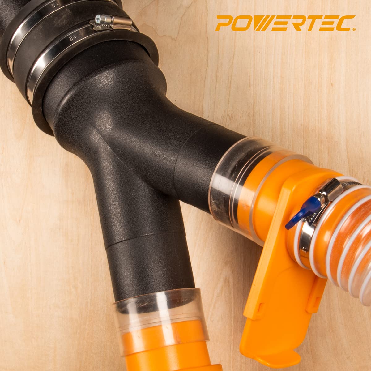 POWERTEC durable ABS body resists dust, chips, and daily workshop use.