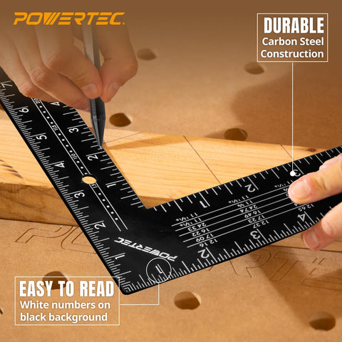 POWERTEC steel square profile delivers durable framing performance.