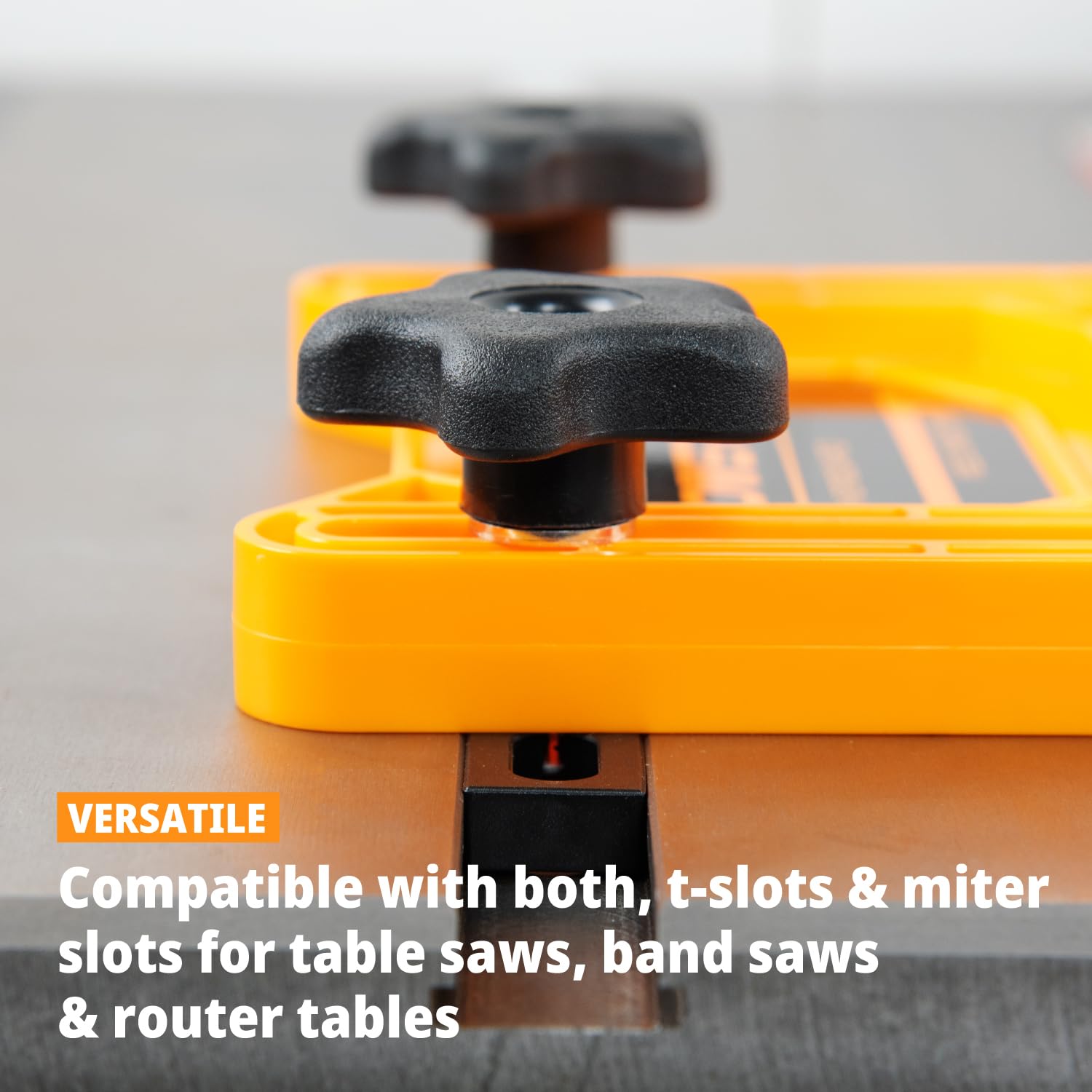 POWERTEC t-bolts and mounting hardware for quick, sturdy installation.