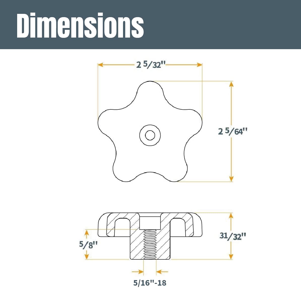 POWERTEC 3.5-inch t-bolts prepared for extended mounting options.