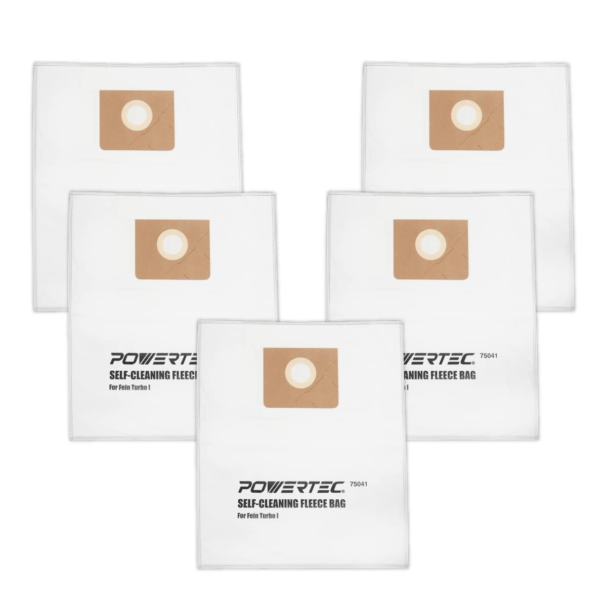 POWERTEC fleece filter bag pack acts as a durable pre-filter for Fein Dustex 25L.