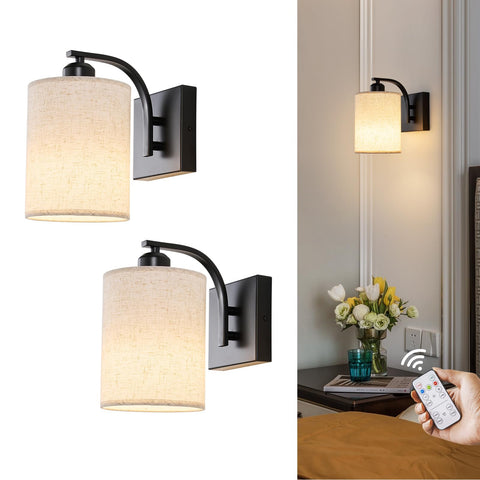 Powfloven black wall sconces front view for ambient living room lighting