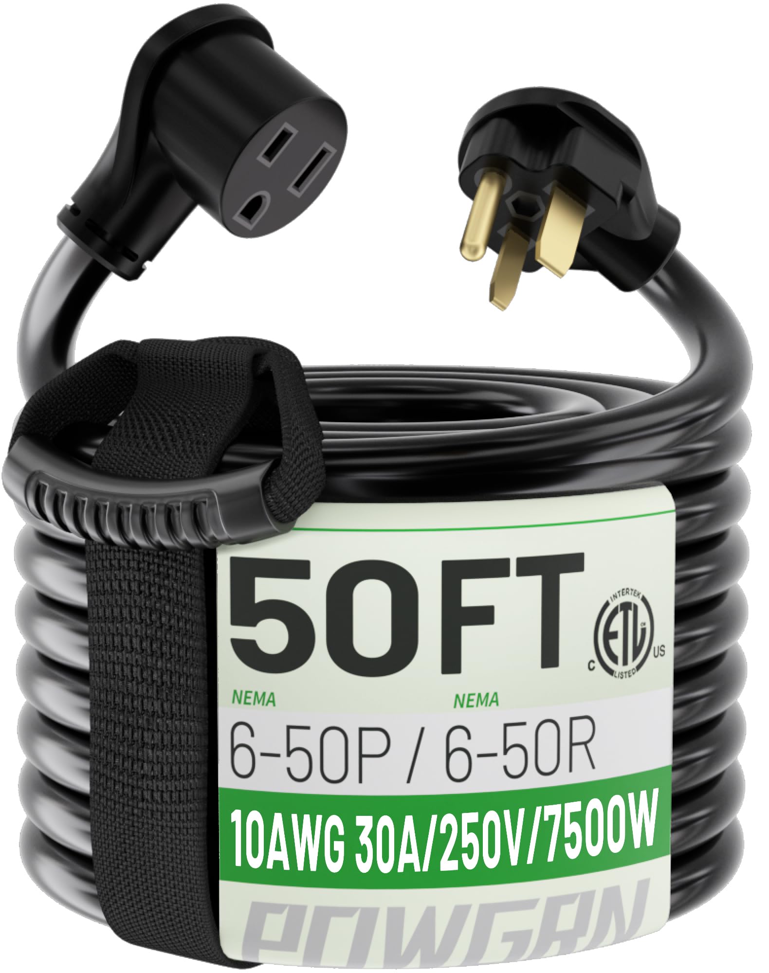 Powgrn 30A 50ft welder extension cord ready for demanding welding setups