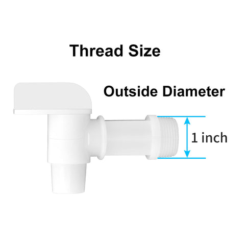 PowGrow spigot faucet handle close-up highlights ergonomic grip for easy operation.