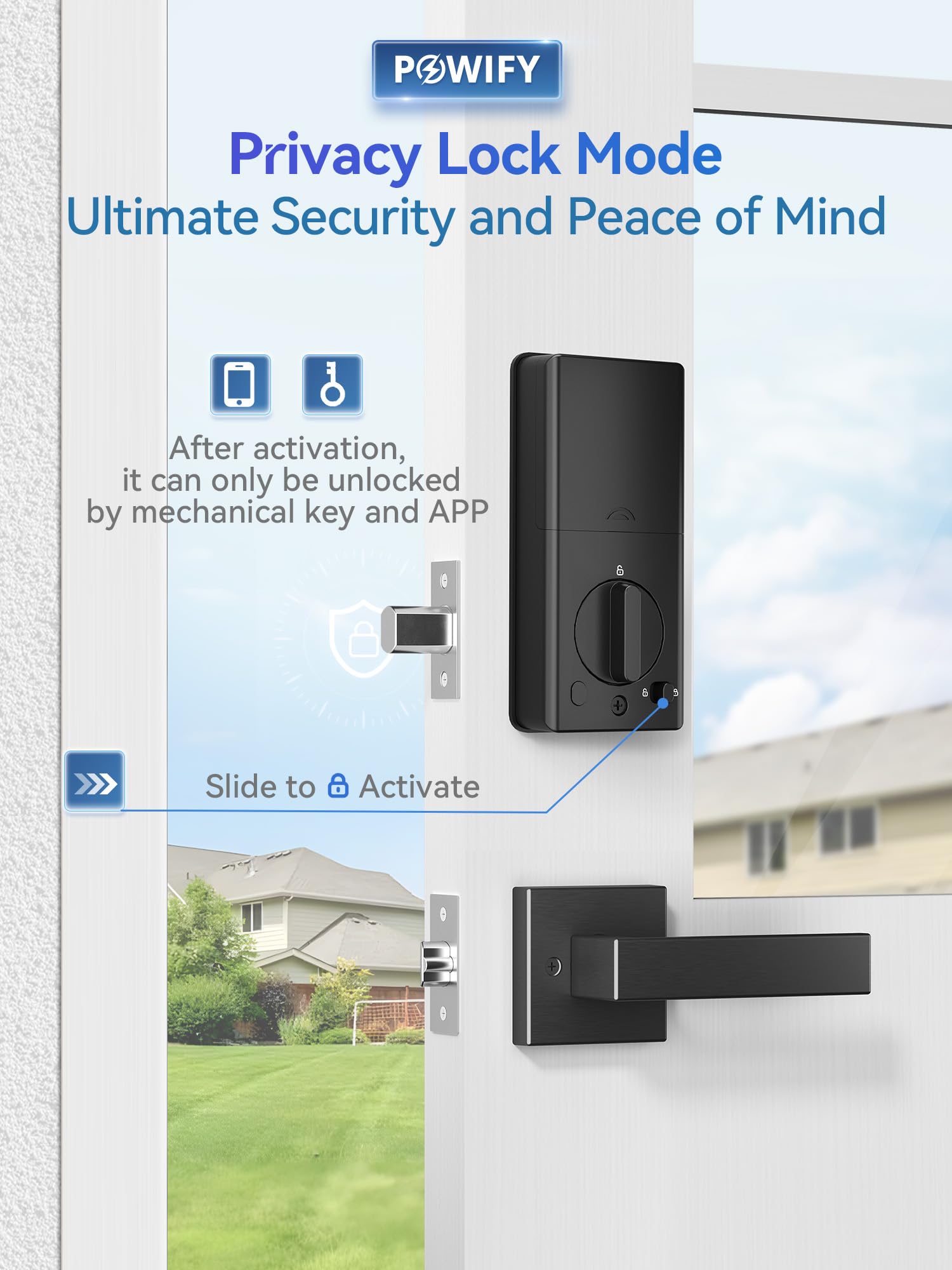 POWIFY auto-lock security feature that secures after each unlock