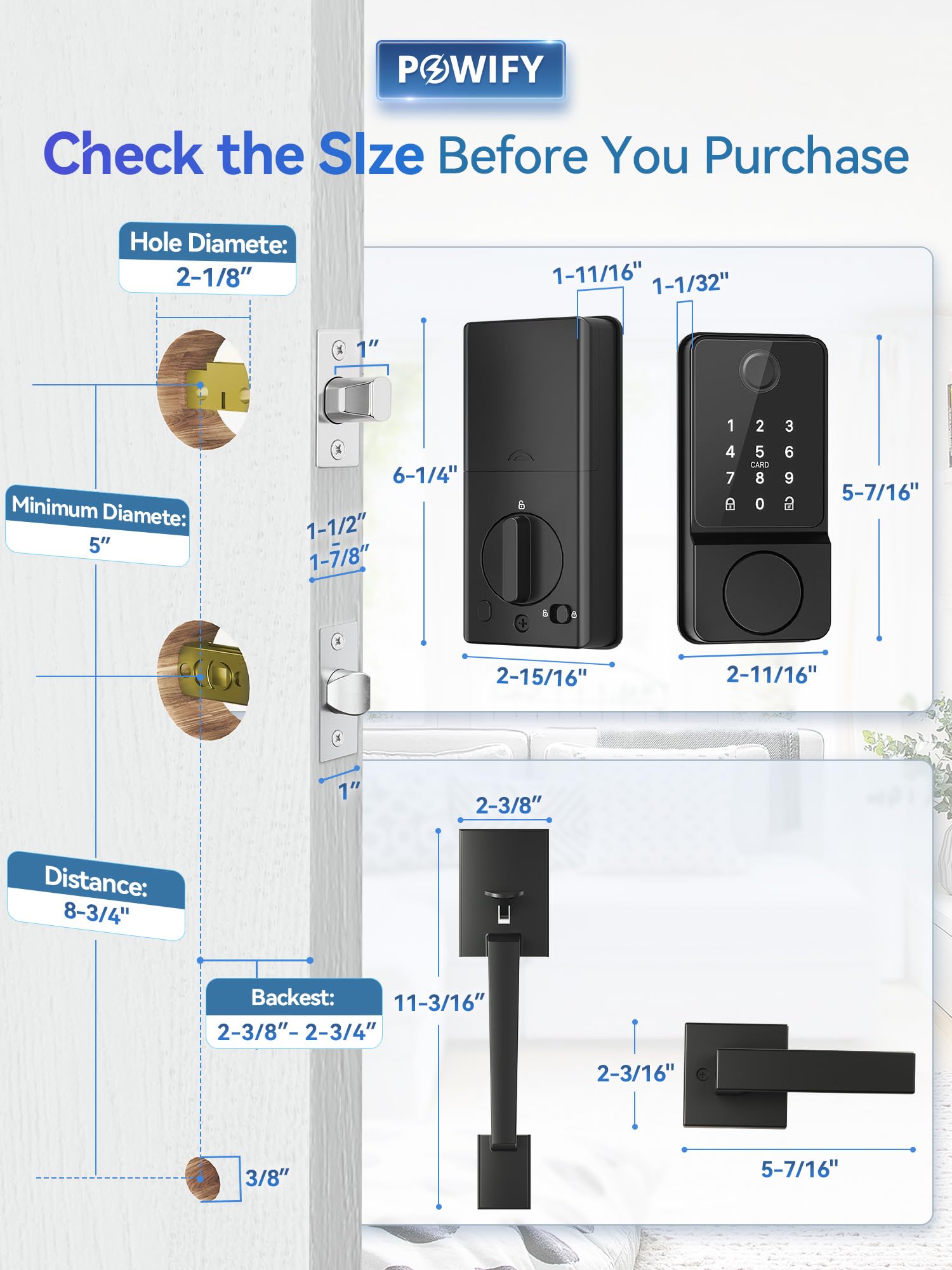 POWIFY Bluetooth connection lock ready for wireless pairing