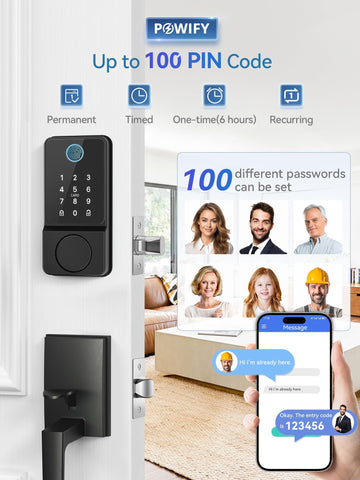 POWIFY IC card reader lock enabling touchless access with cards