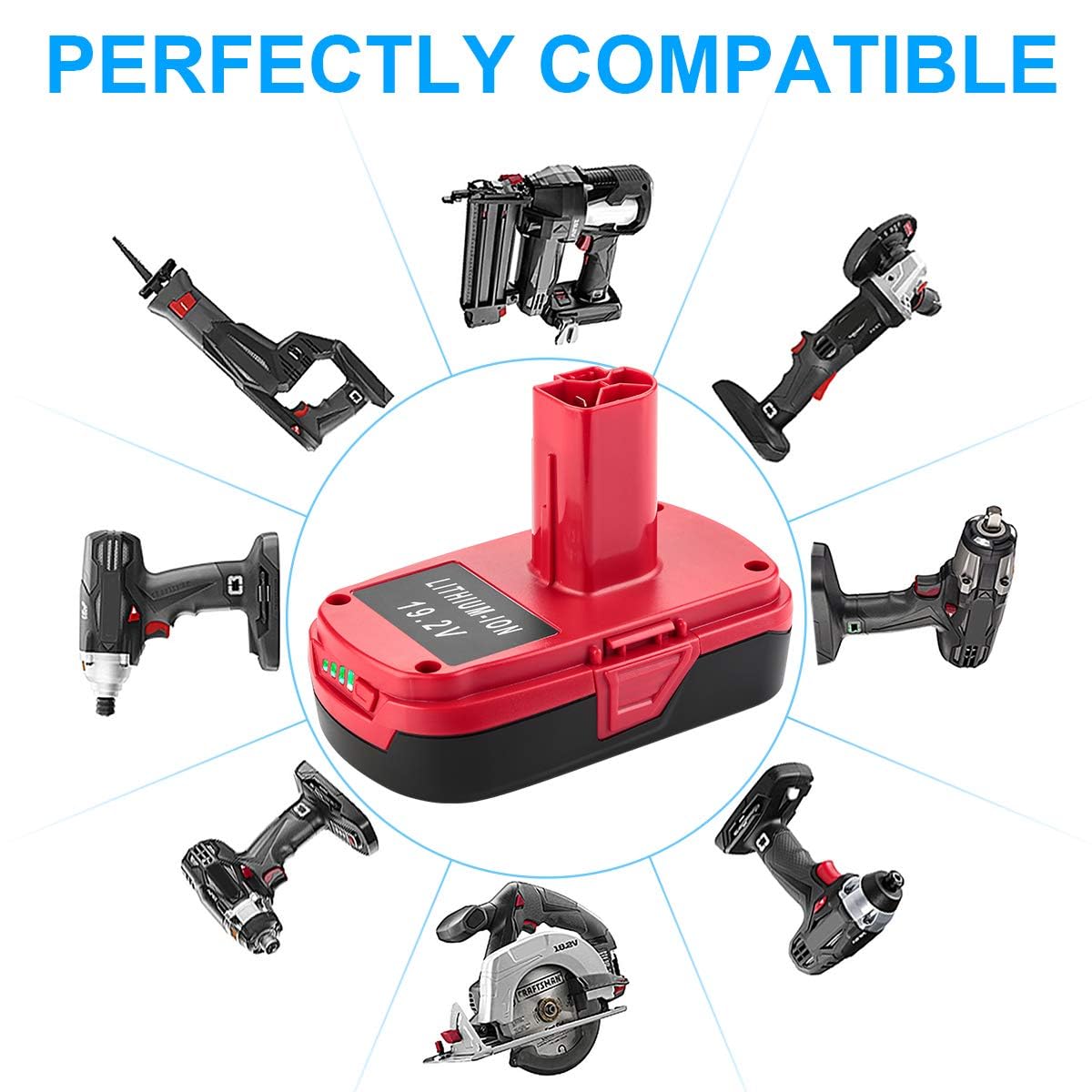 Powilling battery 130211004 ready for high-demand Craftsman tasks.