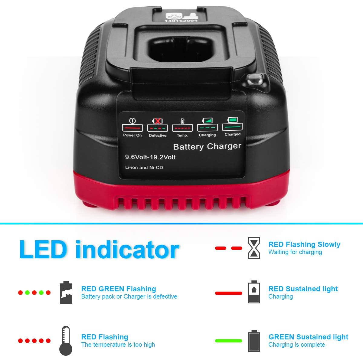 Powilling charger 19-2V rapid-optimum charges C3 packs safely.