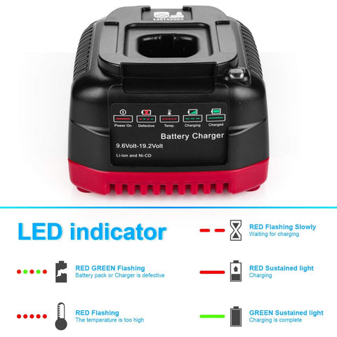Powilling charger 19-2V rapid-optimum charges C3 packs safely.