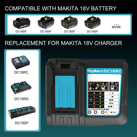 Powilling LXT batteries on charger demonstrating broad compatibility