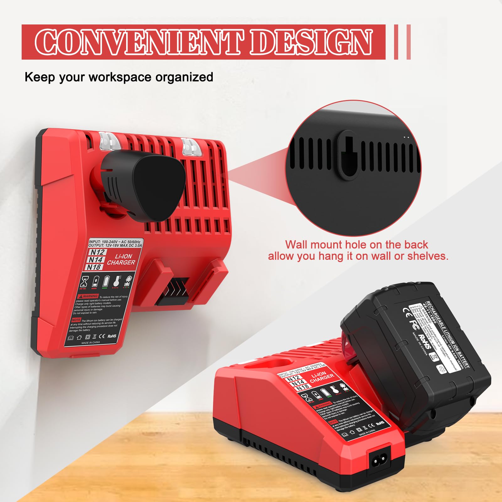 Powilling rapid charger featuring overload protection for safety