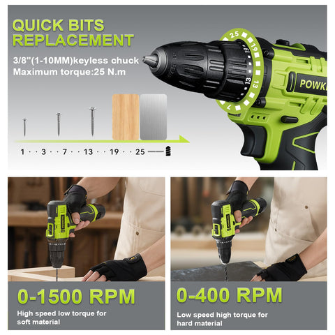 POWKITS battery charger keeps you ready for quick job site recharges.