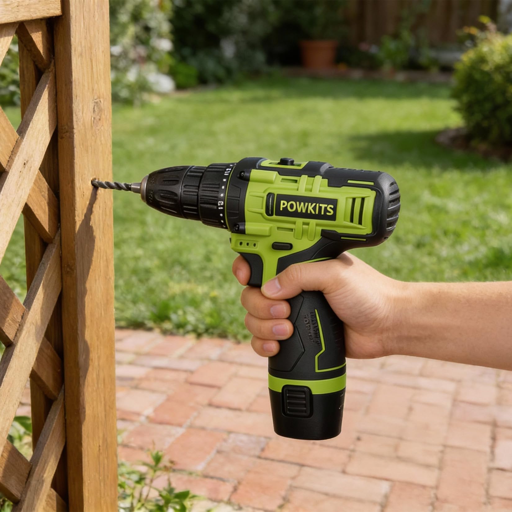 POWKITS claw hammer and pliers provide versatile task support.
