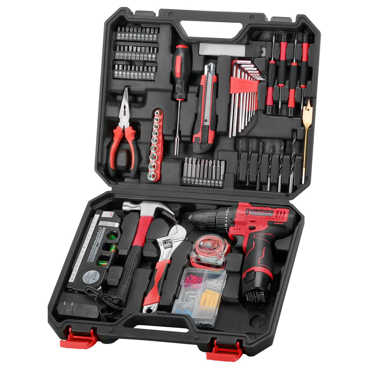 POWKITS cordless drill 12V for quick home repairs and assembly