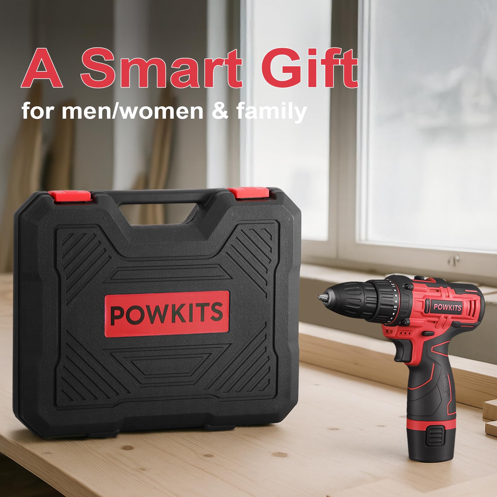 POWKITS portable case enables easy storage and transport of all tools