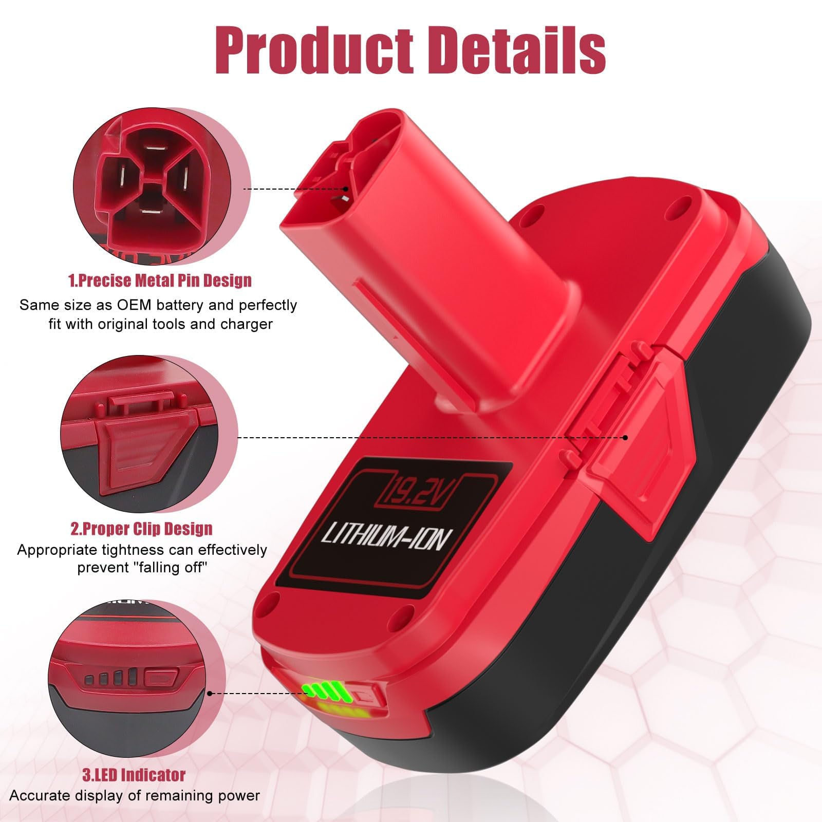 POWTREE CE, RoHS, and FCC certifications label on battery packaging.