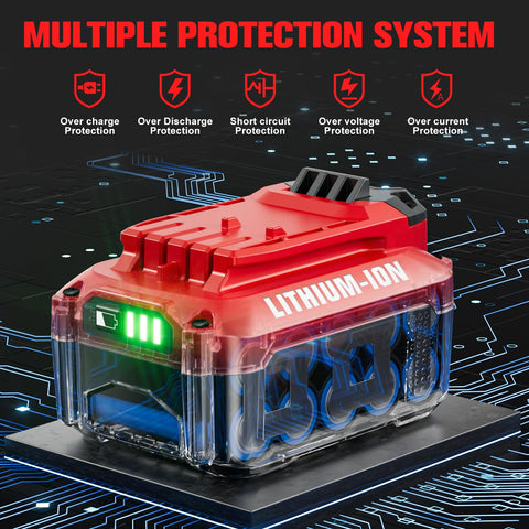 Powtree CMCB206 2-pack with charger provides versatile charging for Craftsman 20V.