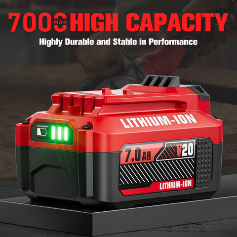 POWTREE Craftsman 20V V20 compatible battery pack for extended tool life