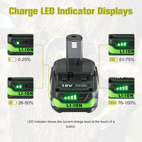 POWTREE fast-charge support with P117/P118 for quick readiness.
