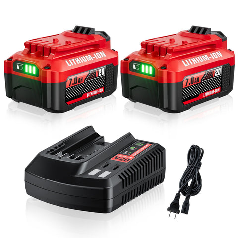 Powtree Upgrade CMCB206 2-pack battery for Craftsman 20V tools with long-lasting power.