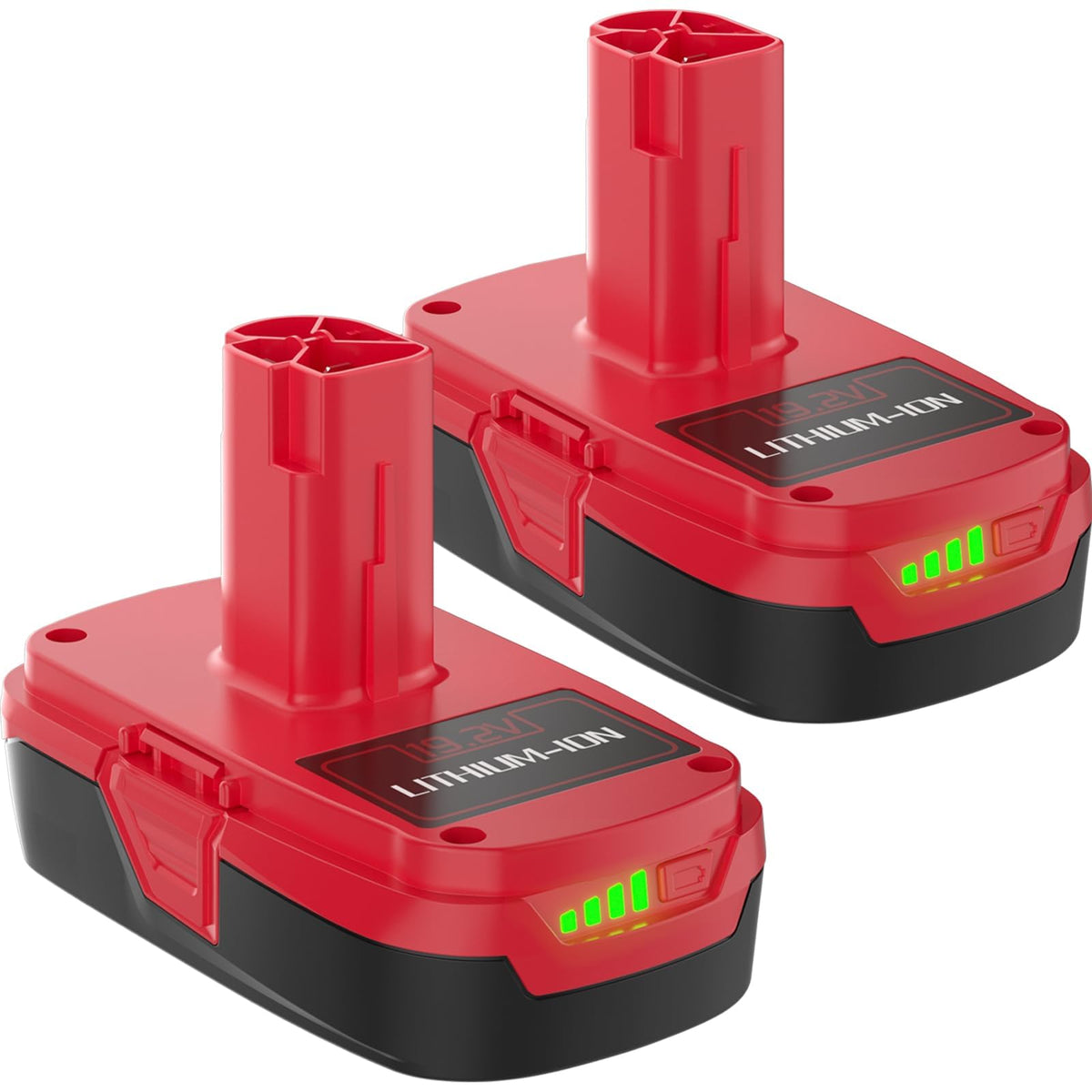 POWTREE upgraded 3500mAh 19-2V C3 battery front view with clear power info.