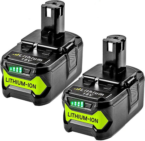 POWTREE upgraded 8.0Ah P108 battery visual offers extended runtime for Ryobi tools.