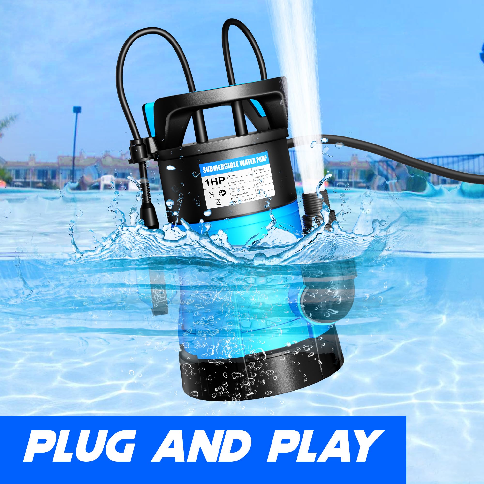 POXURIO four outlet sizes allow flexible piping connections.