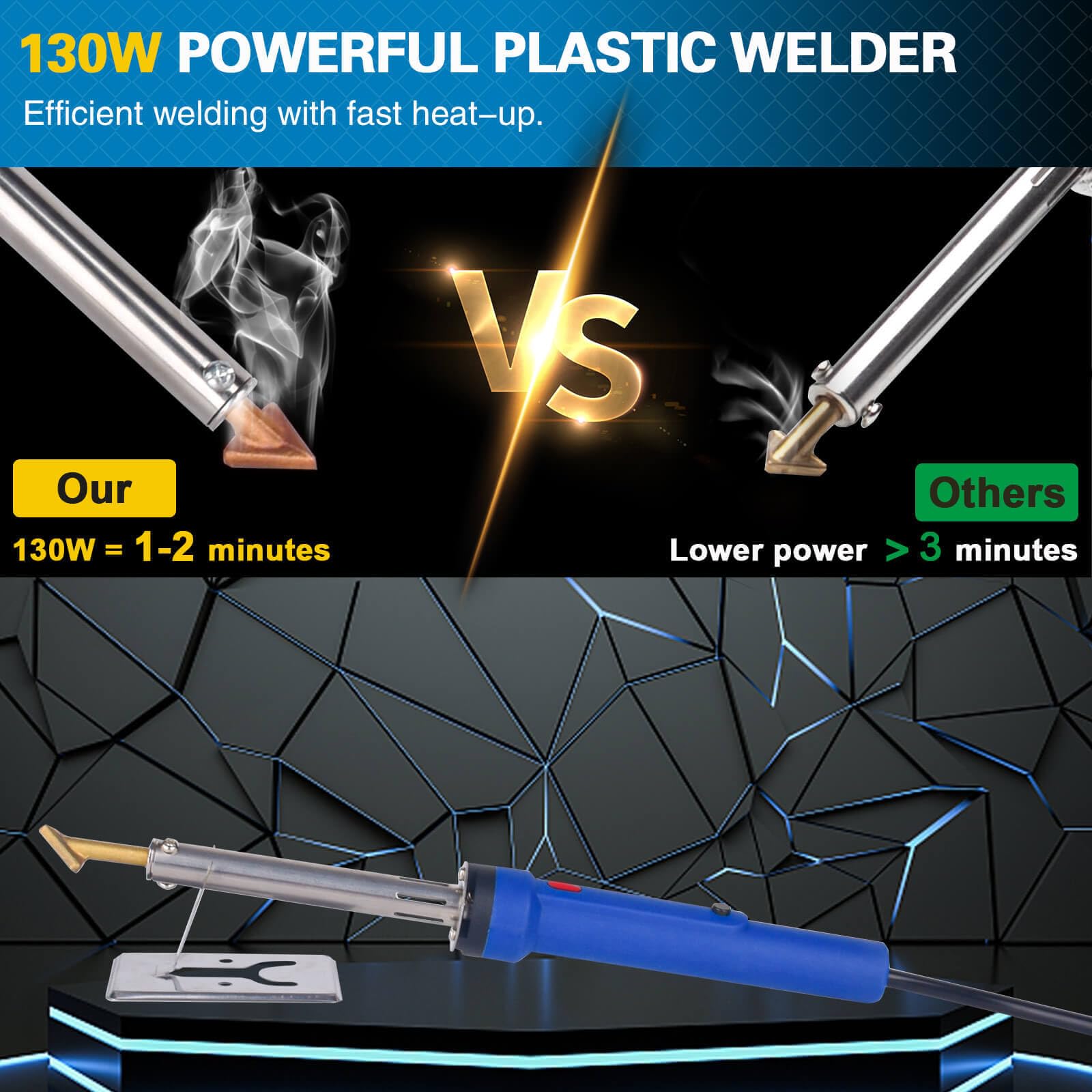 Ppizkk welder tips and attachments for versatile plastic and electronics repairs
