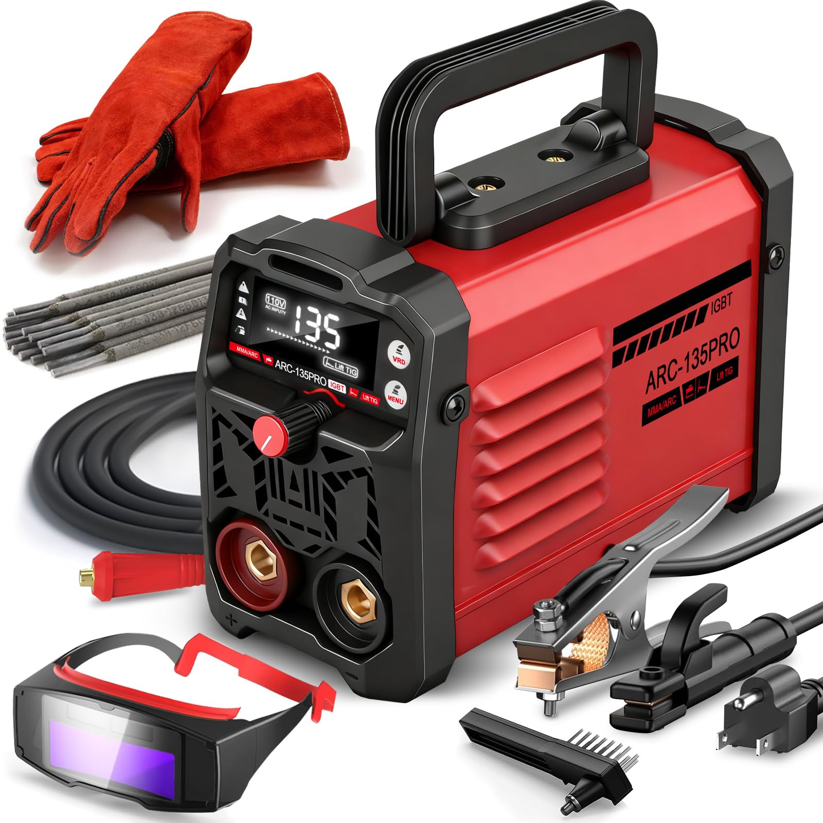 Ppizkk Stick Welder compact size for easy transport and on-the-go projects.