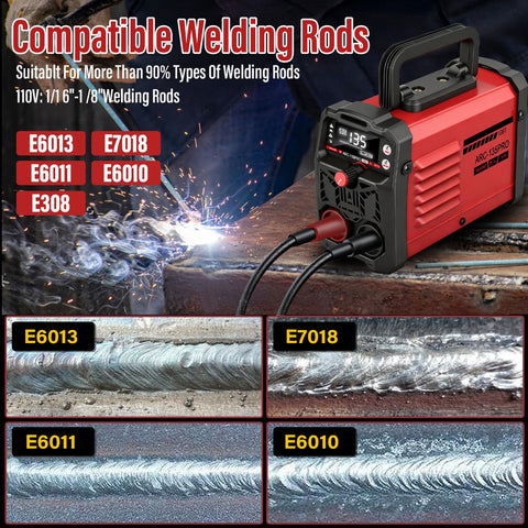 Ppizkk Stick Welder hot start and arc force support fast, stable welding.
