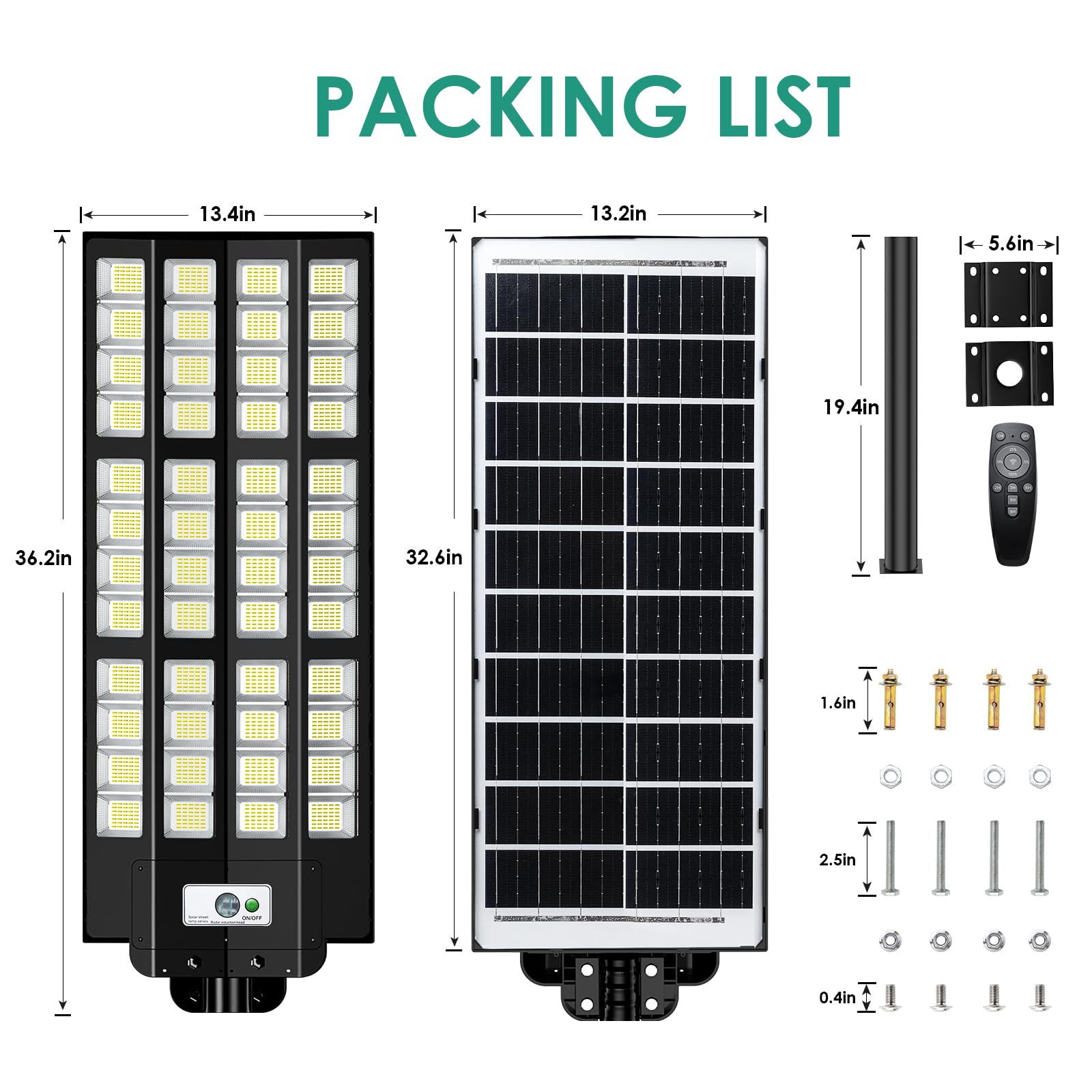 PQINS bright outdoor lighting ideal for yards and driveways