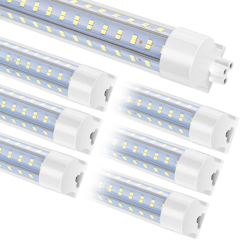 PQSL 6-pack 4ft LED shop light with ultra-bright output for garages and workshops.