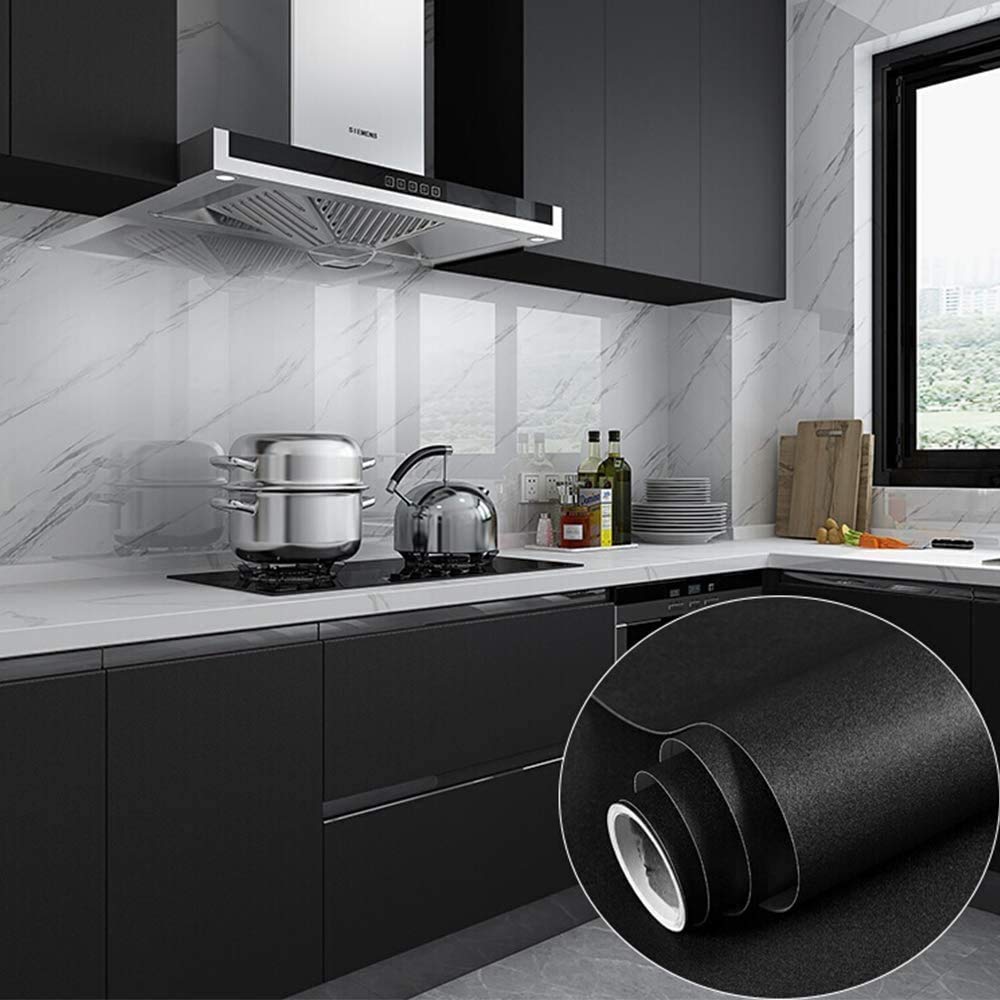 PracticalWs black wallpaper on a table edge for fast furniture refresh.