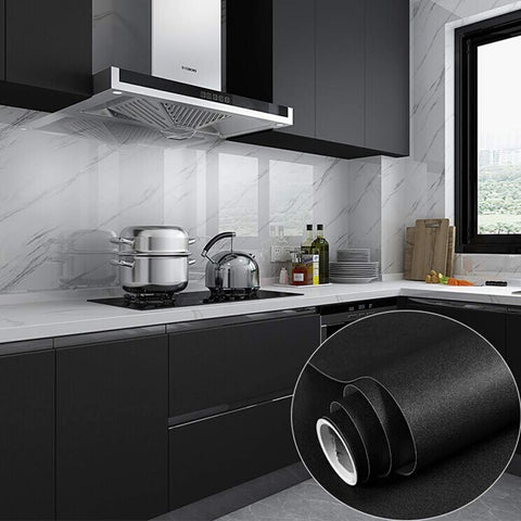 PracticalWs black wallpaper on a table edge for fast furniture refresh.
