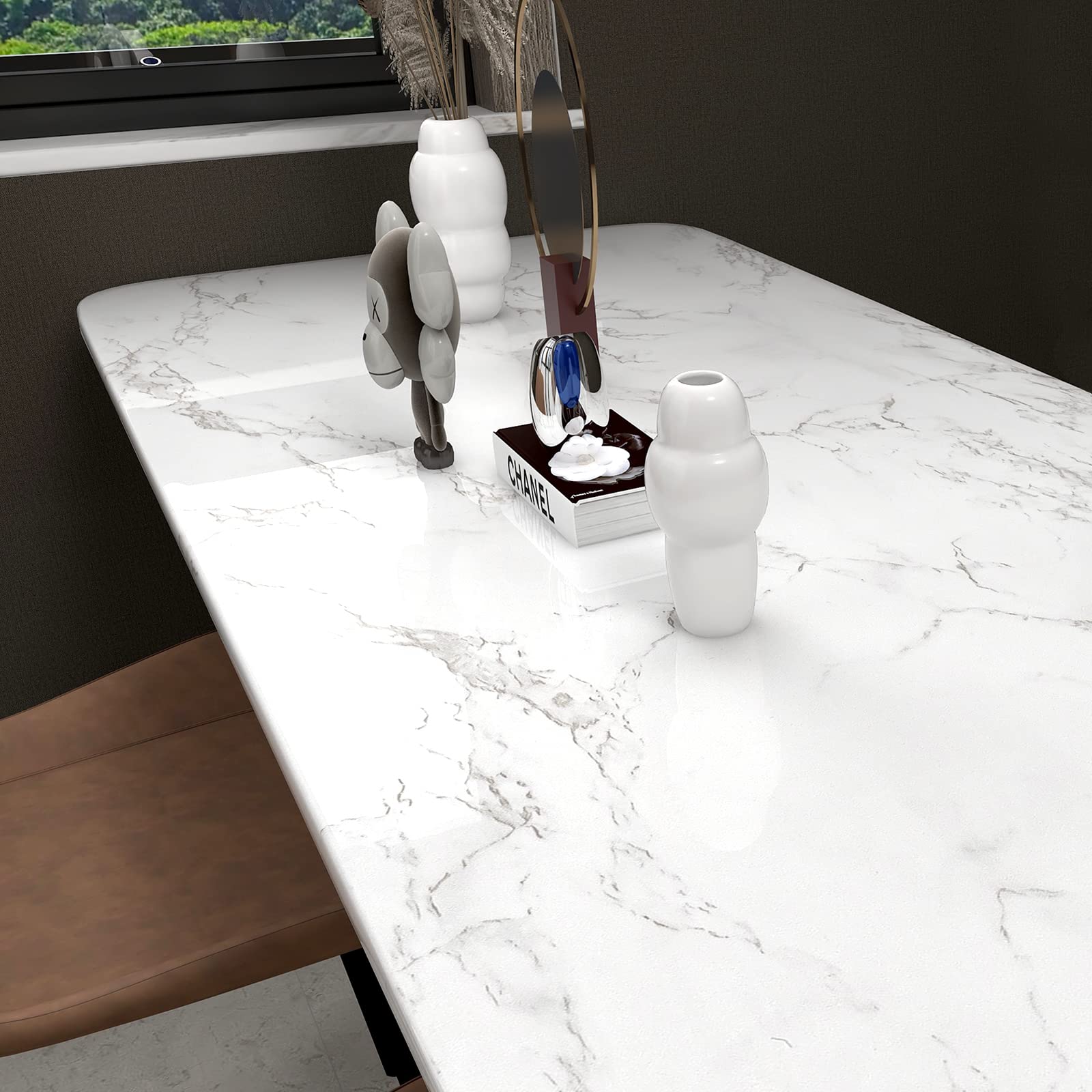 practicalWs marble wallpaper on a notebook cover for durable customization.