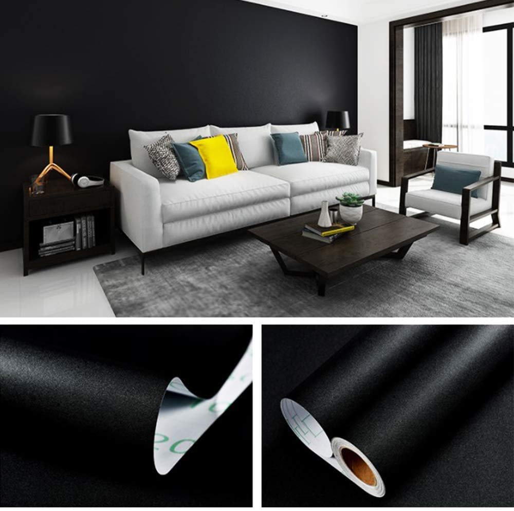 PracticalWs self-adhesive wallpaper on a dry surface allowing easy repositioning.