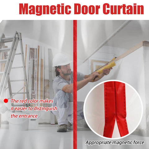 4x7.5 ft Preboun door barrier shows wide doorway coverage.