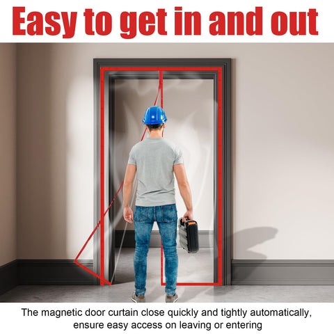 Preboun magnetic self-closing barrier enables smooth pass-through.