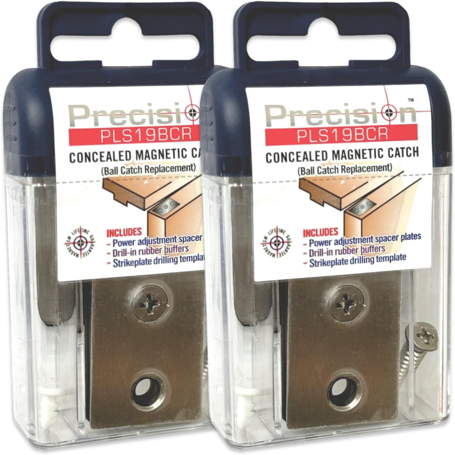Precision Lock PLS19BCR two-pack replaces old ball catches on interior doors