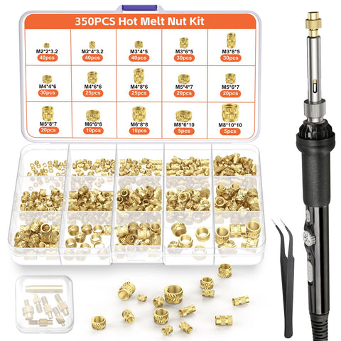 Preciva 60W soldering iron for precise heat-set insert work.
