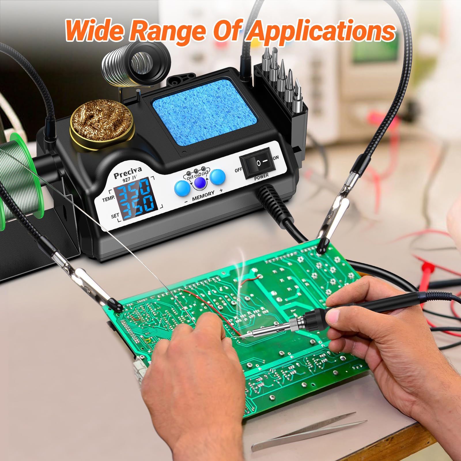 Preciva 927IV accessories included in the kit for quick setup