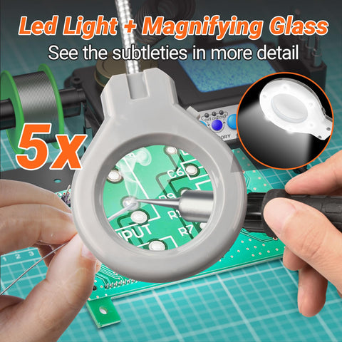 Preciva 927IV magnifying glass with LED for detailed soldering
