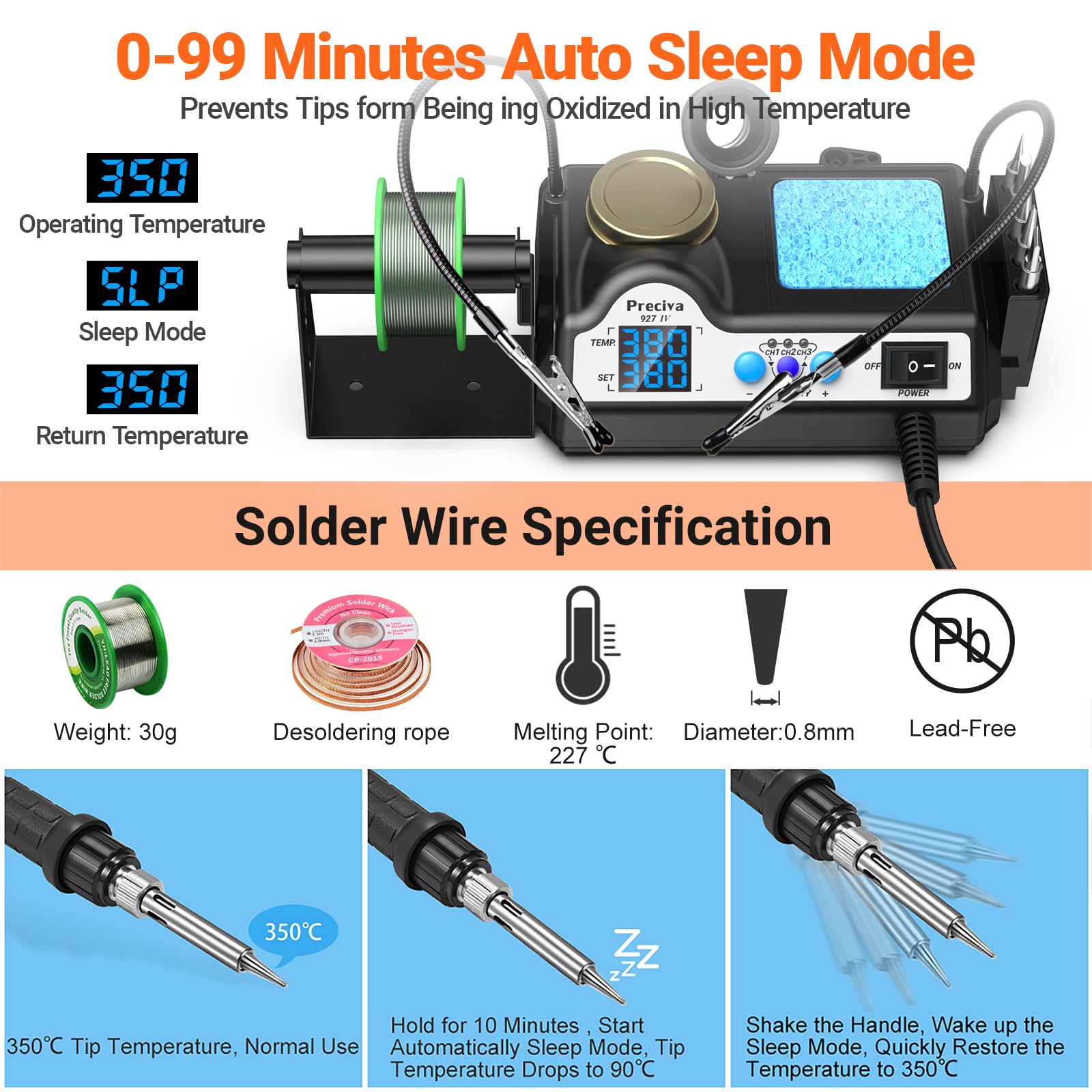 Preciva 927IV PID control for stable heat during soldering