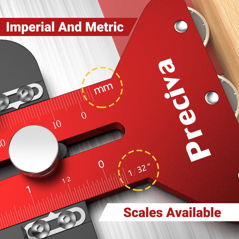 Preciva aluminum alloy construction delivers durable, precise woodworking performance.