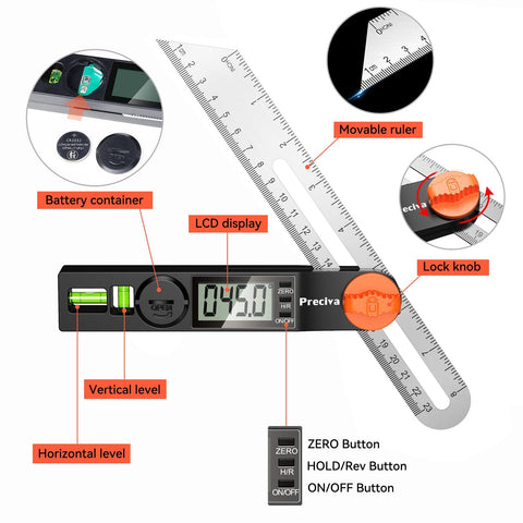 Preciva angle copy feature supports 0 to 328 degrees